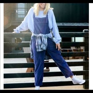 NWT velvet aerie overalls